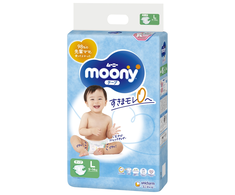 Sauskelnė Moony L, 9-14 kg, 48 vnt.