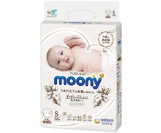 Sauskelnės MOONY LOW IRRITATION, S, 4-8 kg., 54 vnt.