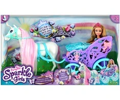 SPARKLE GIRLZ lėlės rinkinys karališkasis žirgas su karieta, 10068