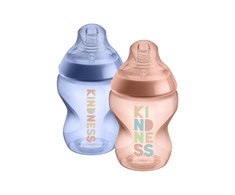 TOMMEE TIPPEE Natural Start buteliukas CLOSER TO NATURE,su sterilizavimo funkcija 260 ml, 0 m+, 2 vnt., 42255005