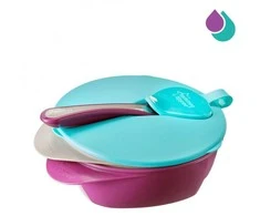 TOMMEE TIPPEE dubenėliai su dangteliu ir šaukštu, 2 vnt., 44671891