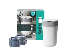 TOMMEE TIPPEE sangenic konteineris sauskelnėms Twist and Click Tub, su 4 kasetėm, 85102002