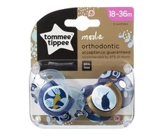 TOMMEE TIPPEE ortodontiniai čiulptukai MODA, 18-36 mėn., 2 vnt., 43343699