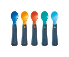 TOMMEE TIPPEE pirmasis maitinimosi šaukštas, mixcolor, 4 mėn+, 5 vnt., 44718920