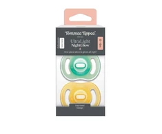 TOMMEE TIPPEE silikoniniai čiulptukai NIGHT GLOW ULTRALIGHT, 0-6 mėn., 2 vnt., 433804