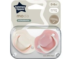 TOMMEE TIPPEE silikoninis čiulptukas MODA 0-6 mėn., 2 vnt., 43338499