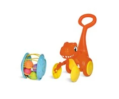 TOMY stumdukas Pic &amp; Push T-Rex, E73254