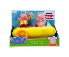 Peppa Pig TOMY vonios žaislas Pull &amp; Go Pedalo, E73107C