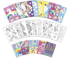 TOTUM kūrybinė lipdukavimo pagal skaičius knyga Unicorn, 072008