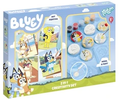 TOTUM kūrybinis rinkinys Bluey 2in1 Set Model &amp; Paint / Dot Paint, TT290501