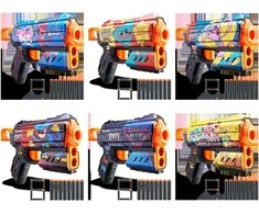 Zuru XShot X-SHOT žaislinis šautuvas Poppy Playtime, Skins 1 Flux serija, asort., 36649