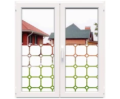 Dekoratyvinė balta matinė lipni plėvelė DECO01