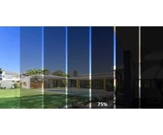 Atspindinti apsauginė plėvelė, išorinė "Veidrodinė plėvelė 75%" Išorinė 0.76m pločio 9m ilgio
