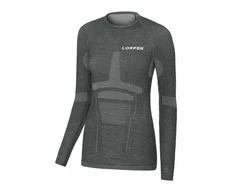 Moteriški termo marškinėliai Lorpen Taku L/S T-Shirt W - Pilka - M