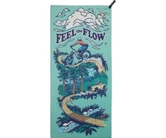 Rankšluostis PackTowl PT Personal Body Flow Print - Body - Žalia