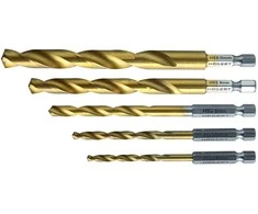 Grąžtas Hogert Metalo grąžtų rinkinys: 4,5,6,8,10 mm, pagamintas iš HSS plieno