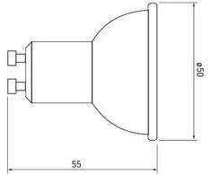 Bikuva.lt LED lemputė, SMD 2835, 4000K, GU10, 10W, AC220-240V, šviesos kampas 120°, 720lm, 87mA
