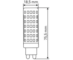 GTV LED lemputė, 4000K, 9,5 W, AC220-240V, 360°, 900lm, 83mA