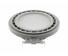 GTV LED lemputė, AR111, 3000K, G53, 12,5 W, DC12V, 120°, 1100lm, pilka
