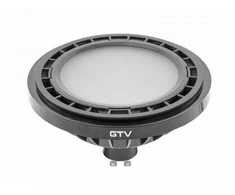 GTV LED lemputė, es111, 3000K, GU10, 12,5 W, AC220-240V, 120°, 1150lm, 109ma, Juoda
