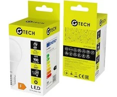 GTV G-TECH LED šviesos šaltinis, A-G, A60, SMD2835, 3000K, E27, 9,5W, AC220-240V, 200°, 900lm,