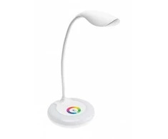 GTV Stalinė lempa GALACTIC LED, 5W, 240lm, 5V DC, 4000K, RGB pagrindas, USB įkrovimas, baltas