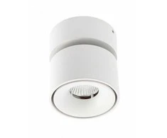 GTV LED šviestuvas Bianco CP, 8W, 680lm, ra≥80, ip20, 36°, 2700/3300 / 4000K, apvalus, baltas