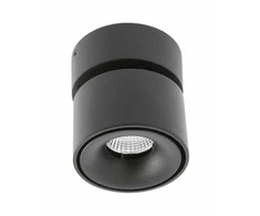 GTV LED šviestuvas Bianco CP, 8W, 680lm, ra≥80, ip20, 36°, 2700/3300 / 4000K, apvalus, juodas