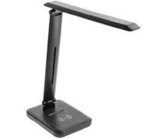 GTV IZUKA LED stalinė lempa, 6W, 400lm, AC220-240V, 50/60Hz, CCT, indukcinis įkroviklis, juoda