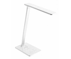 GTV Stalinė lempa Tritton,6W,340lm,AC220-240V,4-CCT, belaidis įkrovimas,USB,PF>0,5, RA>80, bal