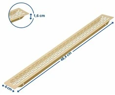 GTV Ventiliacinės grotelės 480 x 60mm, auksines spalvos