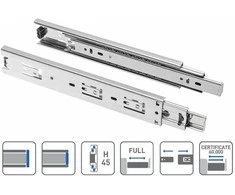 Guoliniai bėgeliai GTV Prestige PK-0-H45-250, pilki, 1 pora
