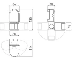 GTV Judesio detektorius CR-2, maks. 1200 W, AC220-240 V, 50/60 Hz, kampas 180°, nuotolis 8 m ±