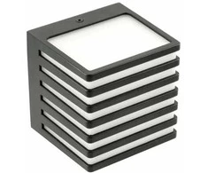 Lauko sieninis LED šviestuvas SIROLO, 10W, 1000lm, 4000K, IP54, Juodas, GTV