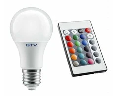 LED lemputė RGBW, GTV, LD-PC2A60RGBW-9W