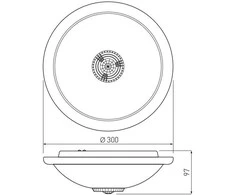 Bikuvalt Lubinis šviestuvas VIZELA su jutikliu, maks. 2x40W, E27, AC220-240V, 50/60Hz, spindulių ka