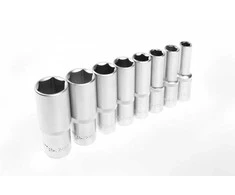 Hogert 1/2" long hex socket wrench set, 8 pcs.
