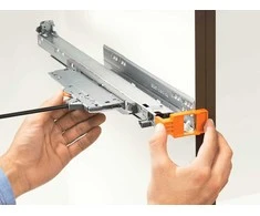 Šablonas LEGRABOX / MOVENTO TIP-ON BLUMOTION fasado tarpeliui, oranžinis 65.5631