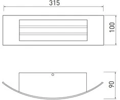 Sieninis šviestuvas GTV Fasadinis šviestuvas ASTRIT, E27, MAX. 14W, IP54, AC220-240V, 50/60Hz, juodas