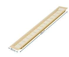 GTV Grate W80, rectangular, 80 x 480, auksinis