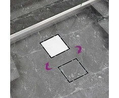 Kvadratinis Trapas Pro Drain 360 2in1 15x15cm Sausas