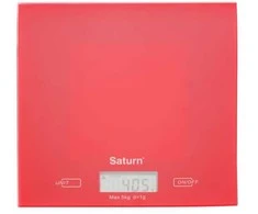 Virtuvinės svarstyklės Virtuvės svoris Saturn ST-KS7810 raudona