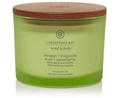 Chesapeake Bay Candle 3 dagčių žvakė –Awaken &amp; Invigorate (Lemongrass Eucalyptus)