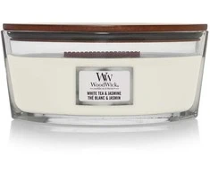 WoodWick Aromatinė žvakė (White Tea &amp; Jasmine), 453,6 g