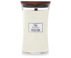 WoodWick Aromatinė žvakė (White Tea &amp; Jasmine), 609,5 g
