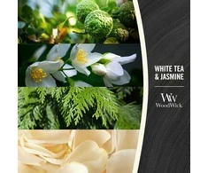 WoodWick Aromatinė žvakė (White Tea &amp; Jasmine), 85 g