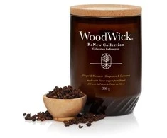 Woodwick Aromatinė žvakė (Medium Ginger &amp; Turmeric), 368g