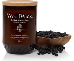 Woodwick Aromatinė žvakė (Black Currant &amp; Rose), 368 g