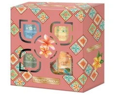 Yankee Candle Dovanų rinkinys: 1 maža tumbler žvakė ir 3 mini kvapnios žvakės