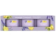 Yankee Candle Aromatinių žvakių rinkinys (Lemon Lavender), 3 x 37 g